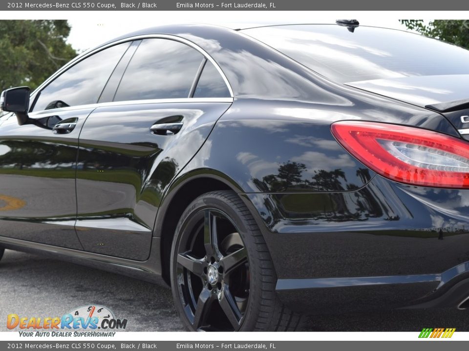 2012 Mercedes-Benz CLS 550 Coupe Black / Black Photo #14