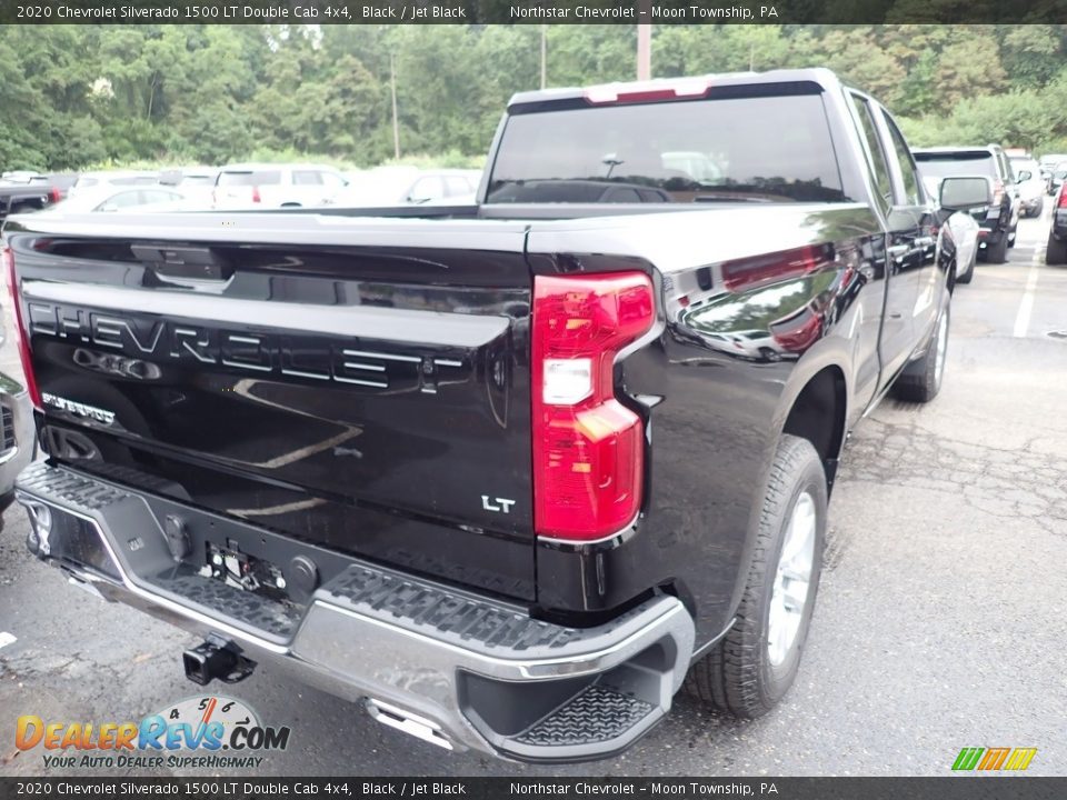 2020 Chevrolet Silverado 1500 LT Double Cab 4x4 Black / Jet Black Photo #6