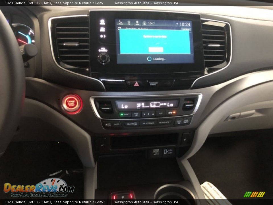 2021 Honda Pilot EX-L AWD Steel Sapphire Metallic / Gray Photo #15