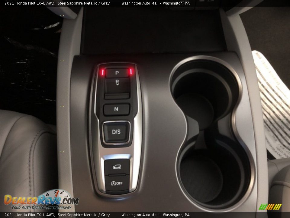 2021 Honda Pilot EX-L AWD Steel Sapphire Metallic / Gray Photo #16