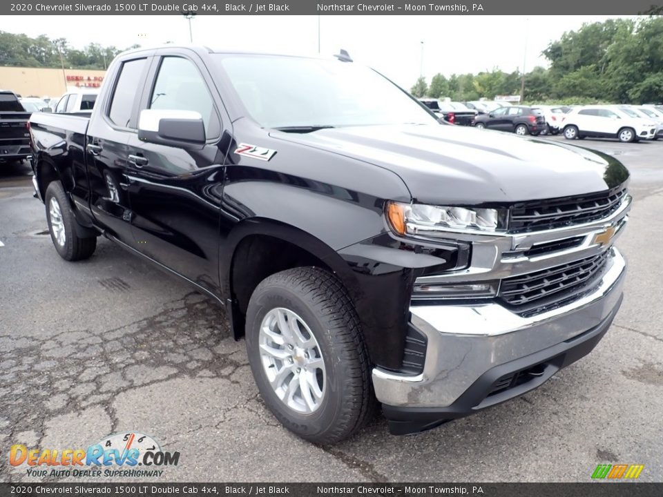 2020 Chevrolet Silverado 1500 LT Double Cab 4x4 Black / Jet Black Photo #8