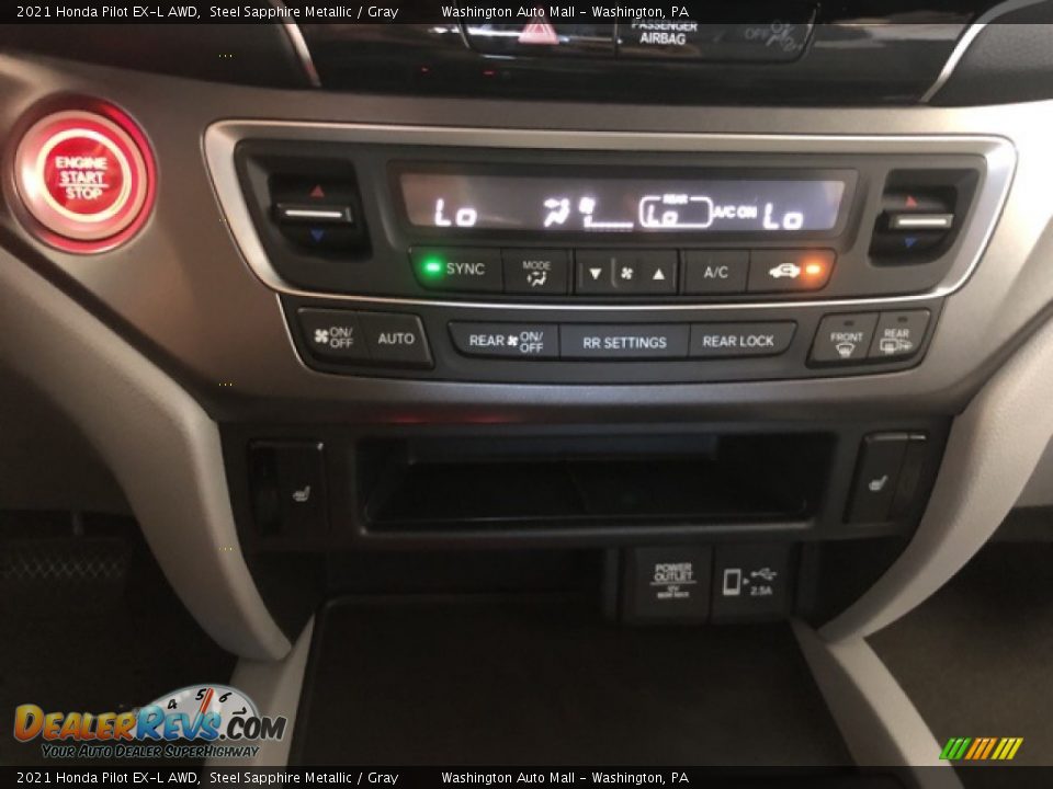 2021 Honda Pilot EX-L AWD Steel Sapphire Metallic / Gray Photo #17