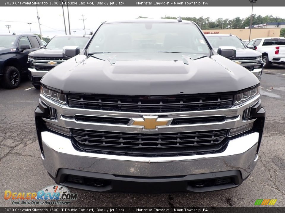 2020 Chevrolet Silverado 1500 LT Double Cab 4x4 Black / Jet Black Photo #9