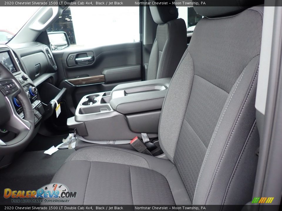 2020 Chevrolet Silverado 1500 LT Double Cab 4x4 Black / Jet Black Photo #16