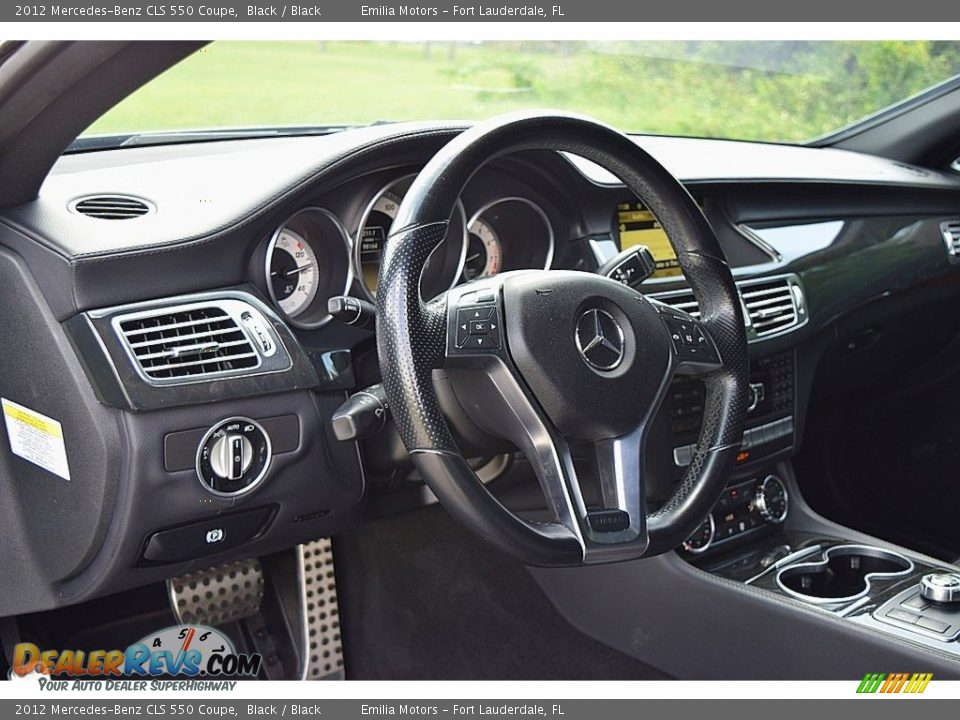 2012 Mercedes-Benz CLS 550 Coupe Black / Black Photo #31