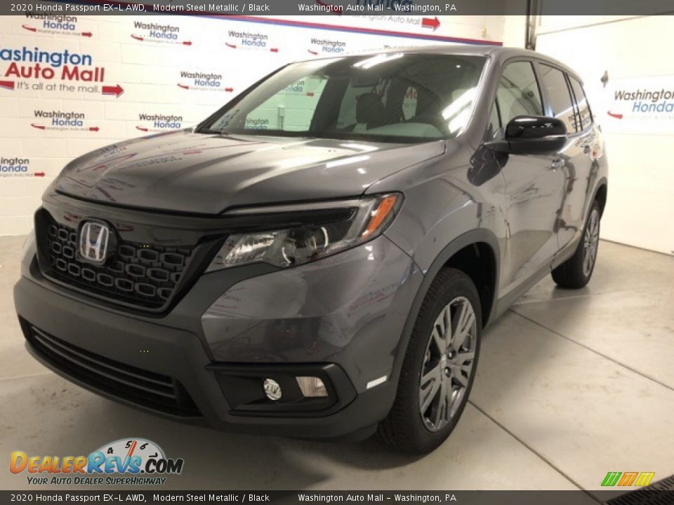 2020 Honda Passport EX-L AWD Modern Steel Metallic / Black Photo #1