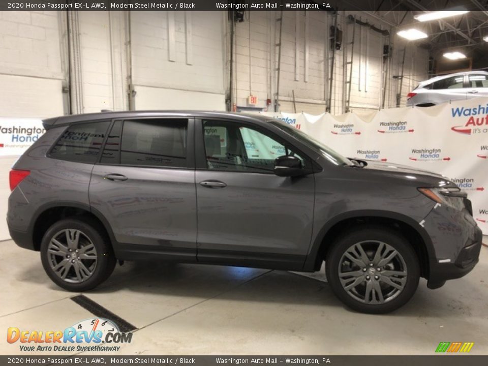 2020 Honda Passport EX-L AWD Modern Steel Metallic / Black Photo #4