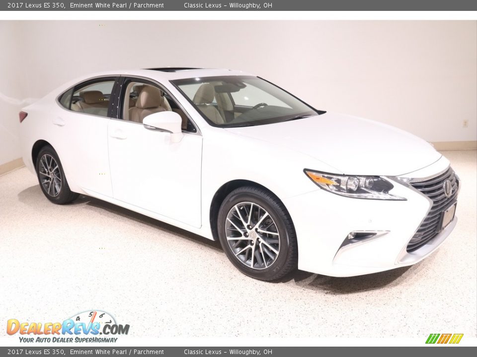 2017 Lexus ES 350 Eminent White Pearl / Parchment Photo #1