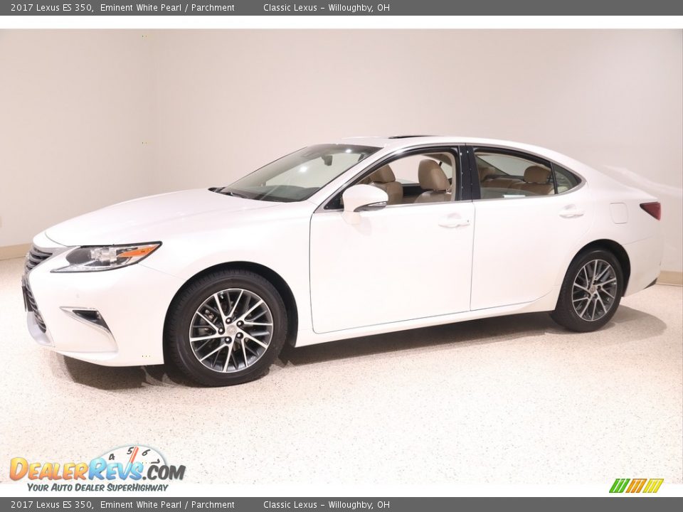 2017 Lexus ES 350 Eminent White Pearl / Parchment Photo #3