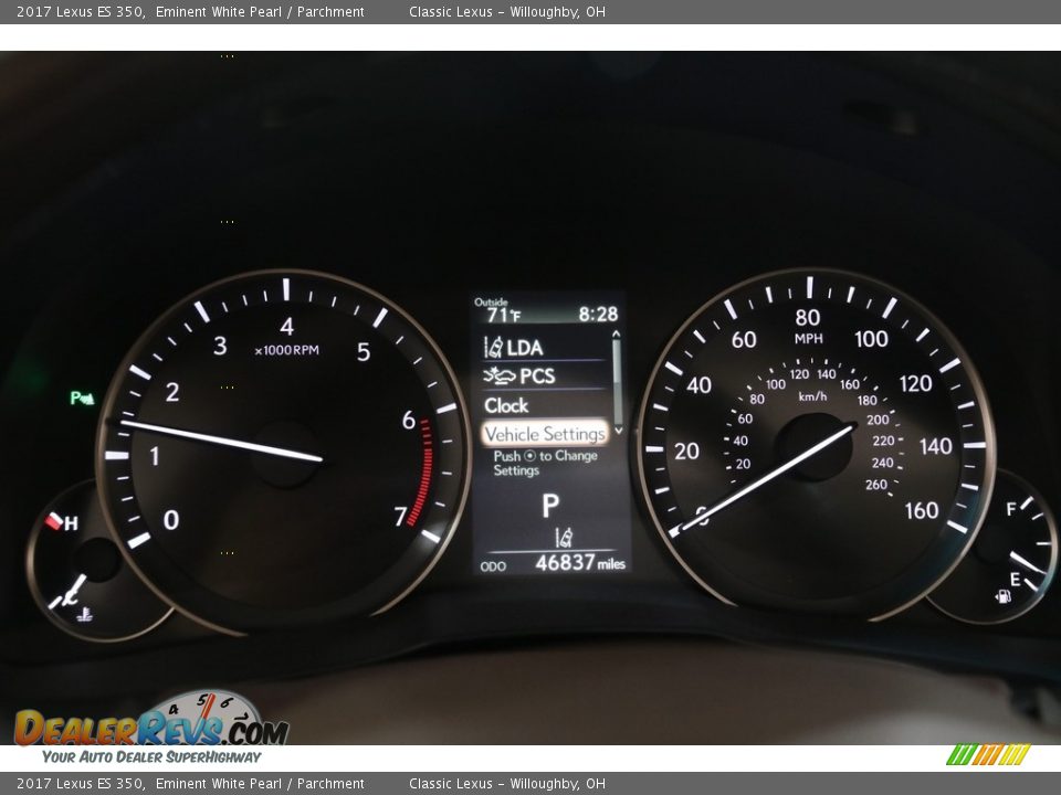 2017 Lexus ES 350 Eminent White Pearl / Parchment Photo #7