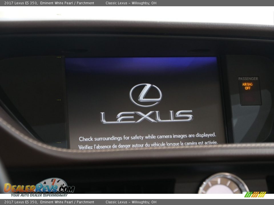 2017 Lexus ES 350 Eminent White Pearl / Parchment Photo #9