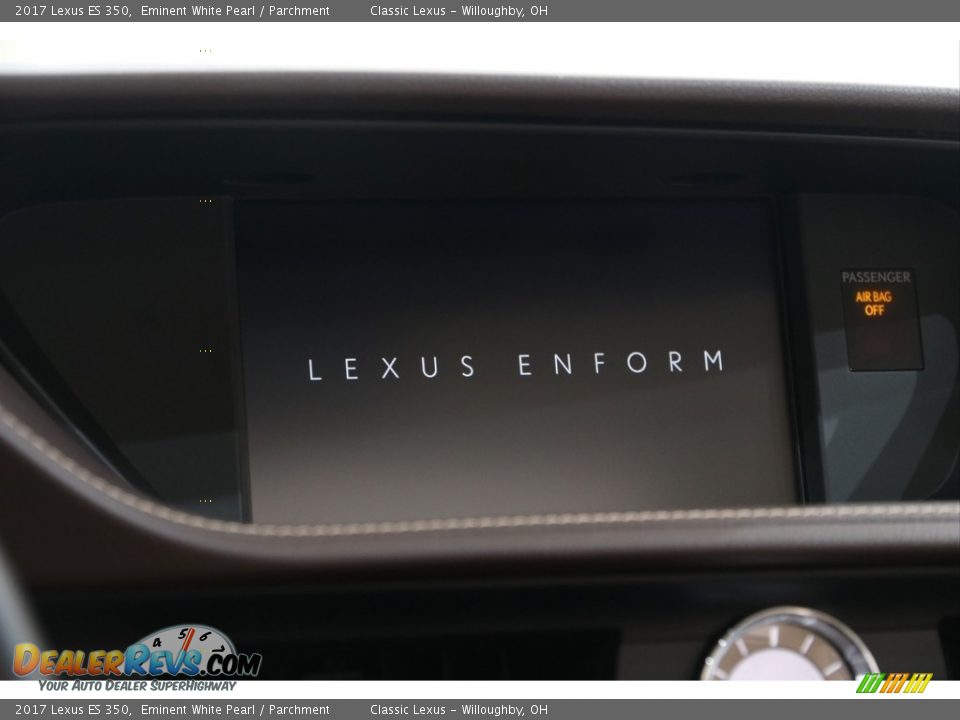 2017 Lexus ES 350 Eminent White Pearl / Parchment Photo #10
