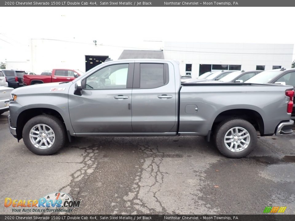 2020 Chevrolet Silverado 1500 LT Double Cab 4x4 Satin Steel Metallic / Jet Black Photo #3