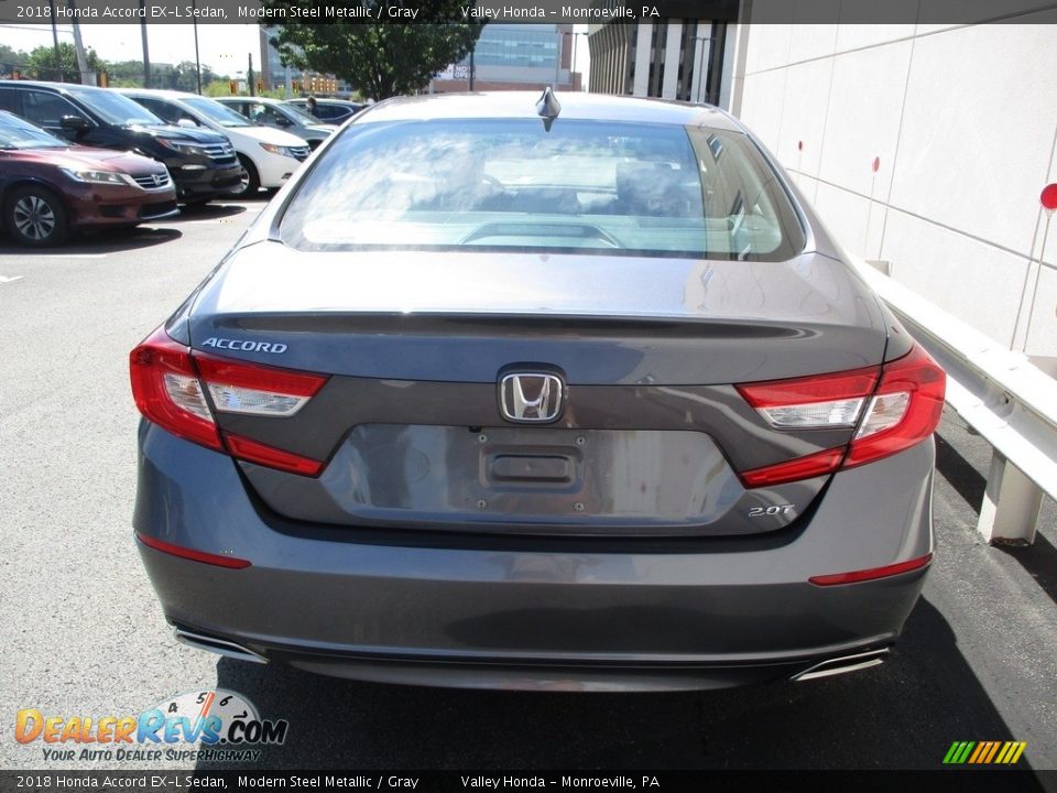 2018 Honda Accord EX-L Sedan Modern Steel Metallic / Gray Photo #4