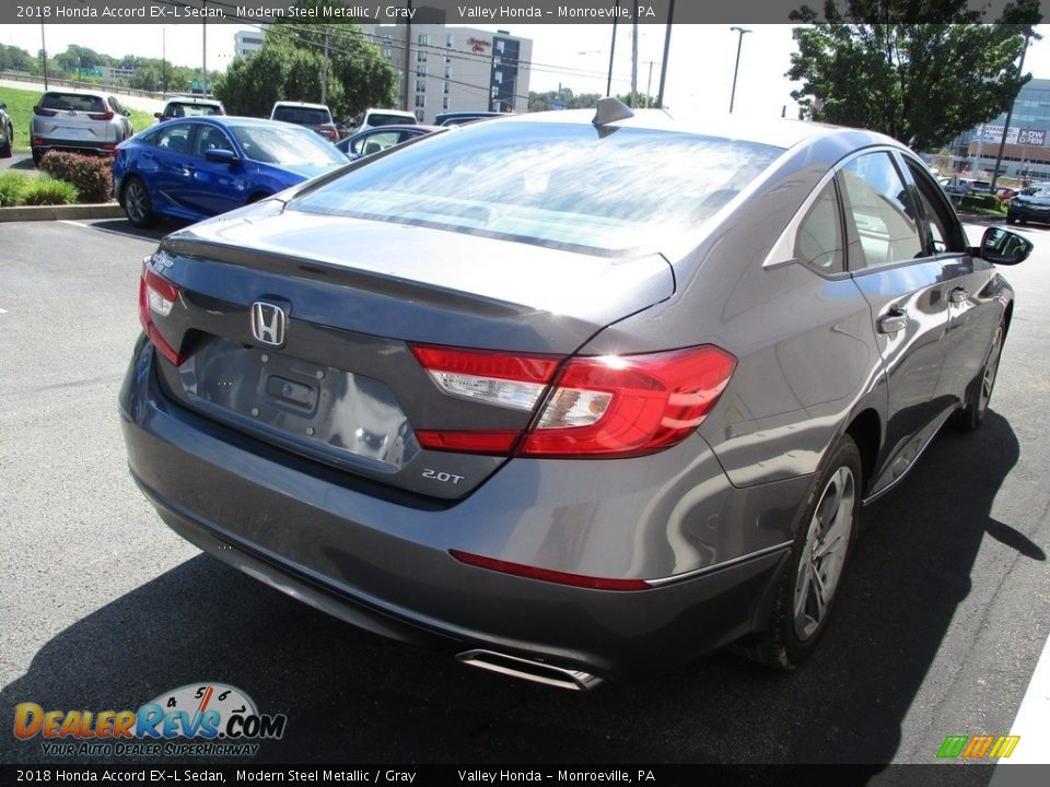 2018 Honda Accord EX-L Sedan Modern Steel Metallic / Gray Photo #5