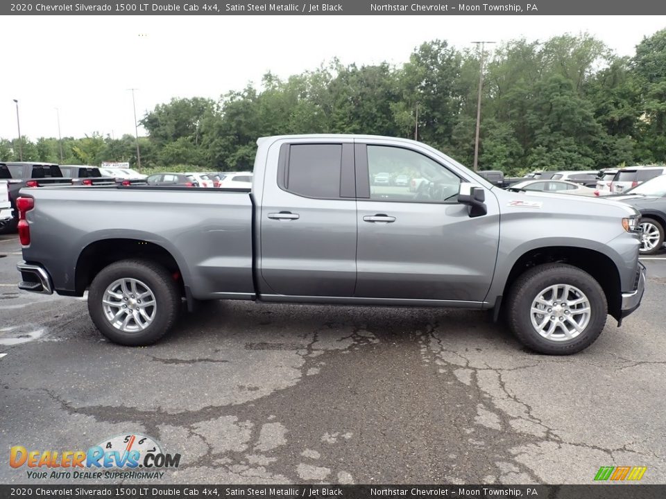 2020 Chevrolet Silverado 1500 LT Double Cab 4x4 Satin Steel Metallic / Jet Black Photo #7