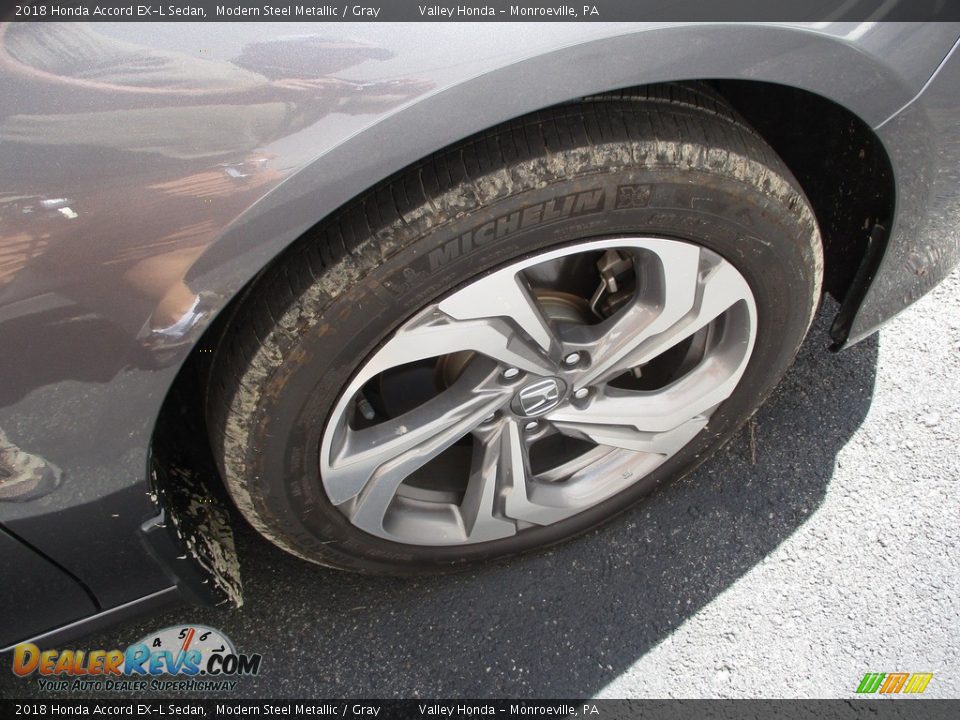 2018 Honda Accord EX-L Sedan Modern Steel Metallic / Gray Photo #6