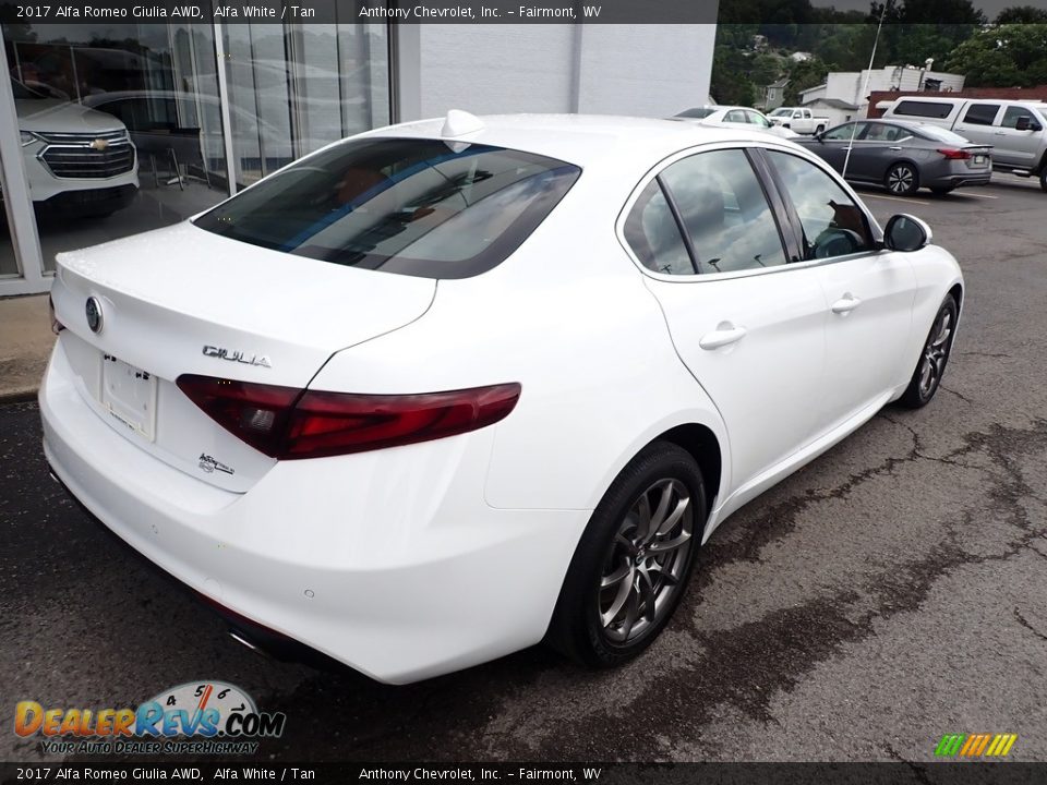 2017 Alfa Romeo Giulia AWD Alfa White / Tan Photo #4