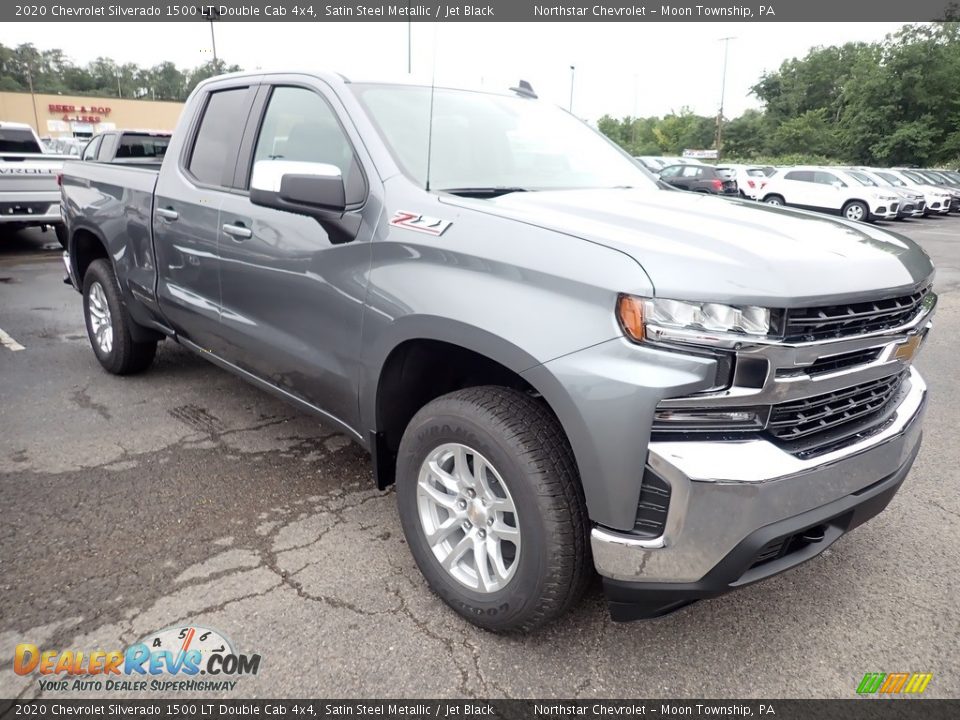2020 Chevrolet Silverado 1500 LT Double Cab 4x4 Satin Steel Metallic / Jet Black Photo #8
