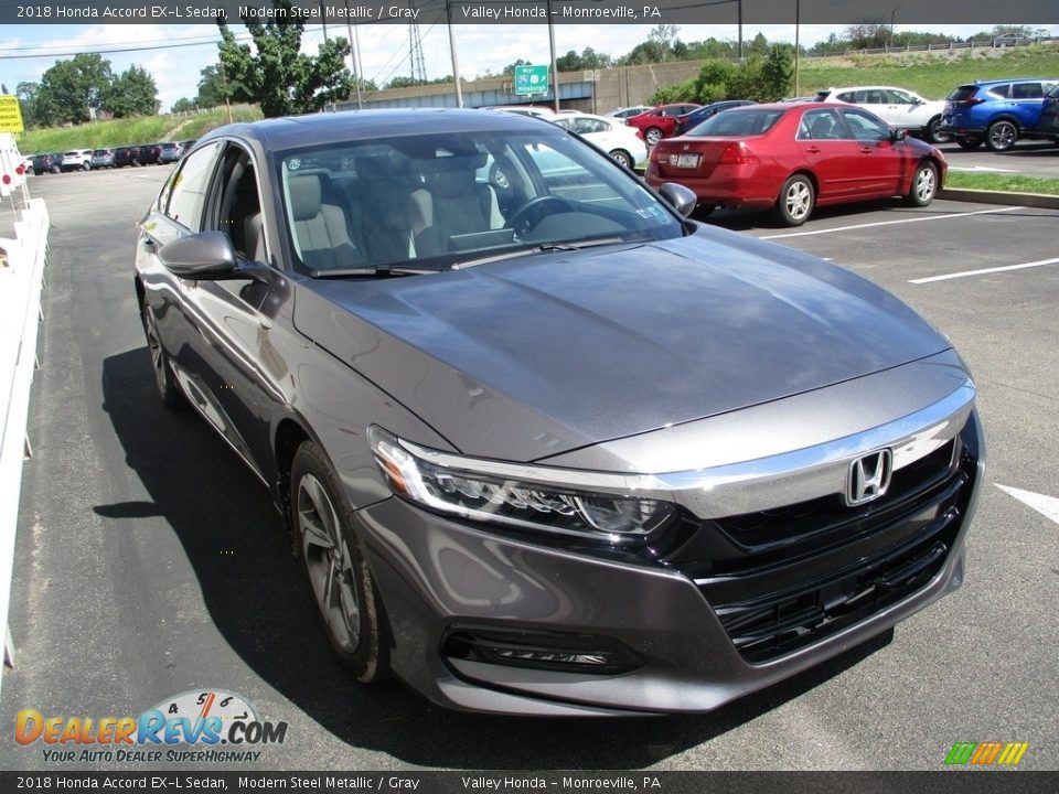 2018 Honda Accord EX-L Sedan Modern Steel Metallic / Gray Photo #7