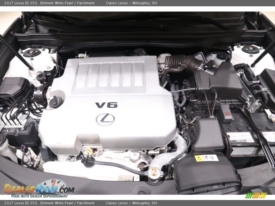 2017 Lexus ES 350 Eminent White Pearl / Parchment Photo #19