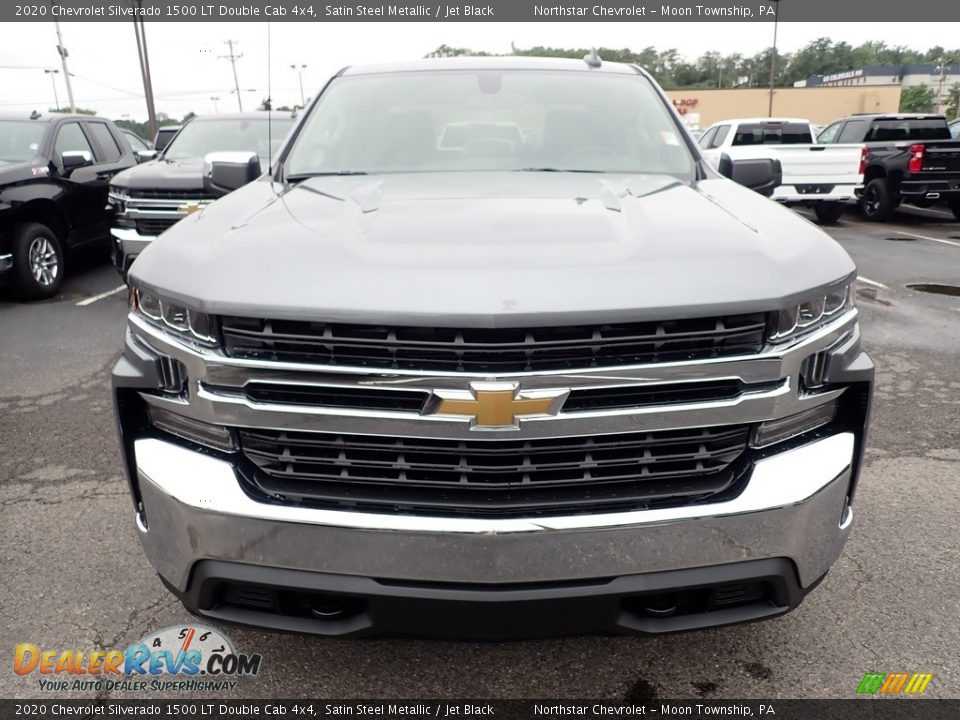2020 Chevrolet Silverado 1500 LT Double Cab 4x4 Satin Steel Metallic / Jet Black Photo #9