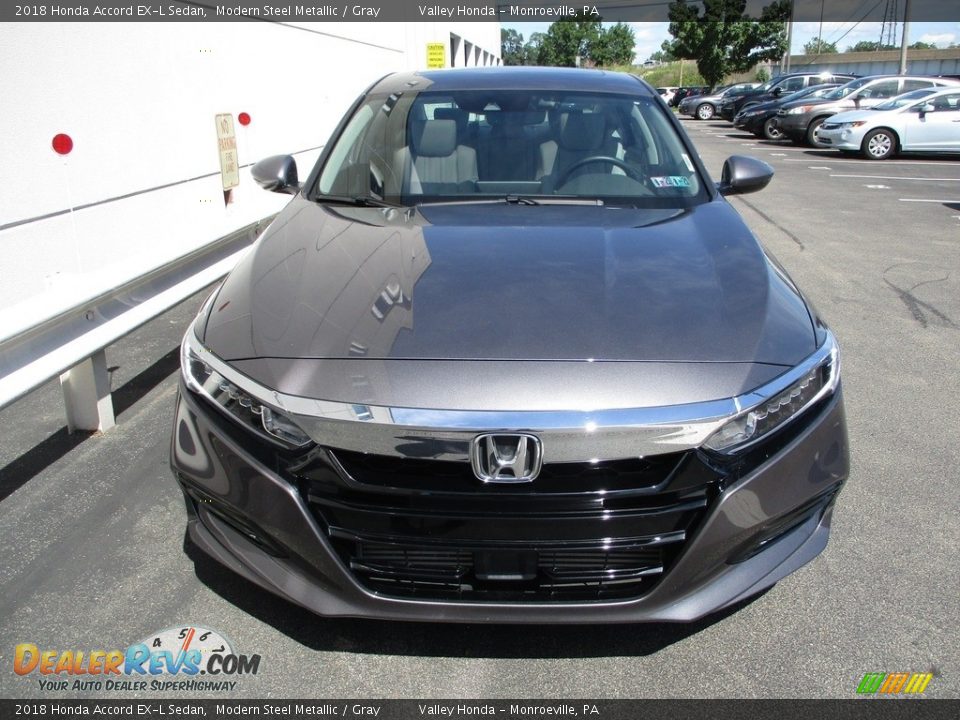 2018 Honda Accord EX-L Sedan Modern Steel Metallic / Gray Photo #8