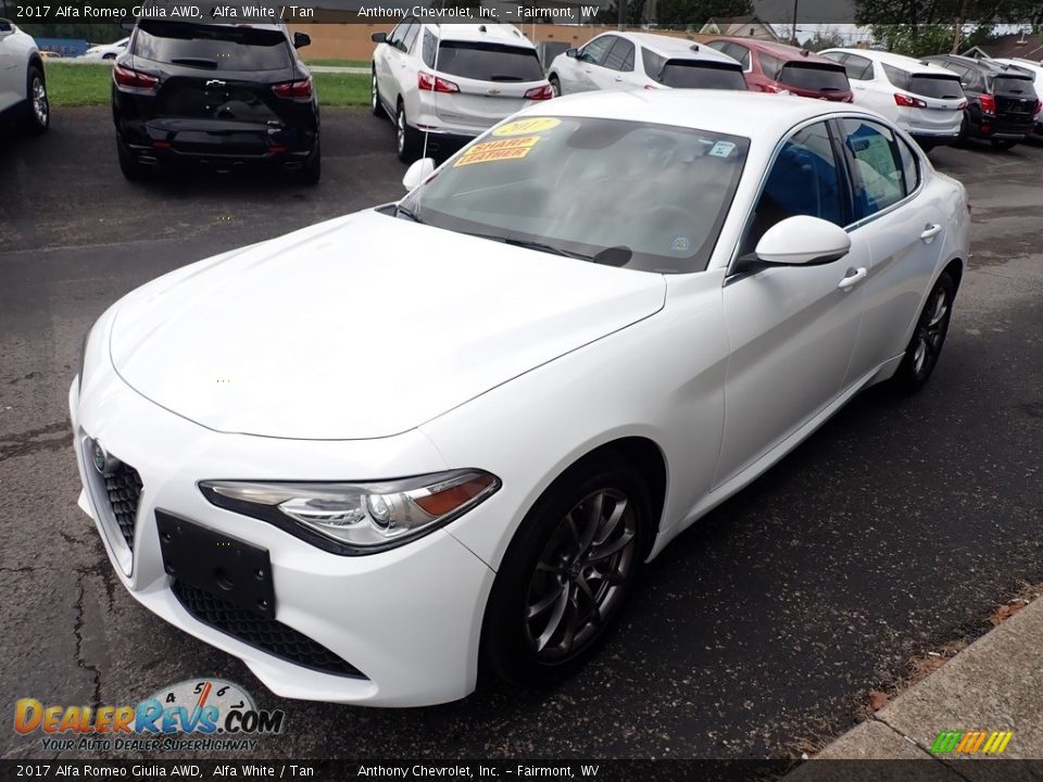 2017 Alfa Romeo Giulia AWD Alfa White / Tan Photo #7