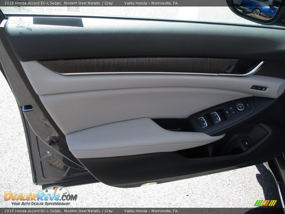 2018 Honda Accord EX-L Sedan Modern Steel Metallic / Gray Photo #10