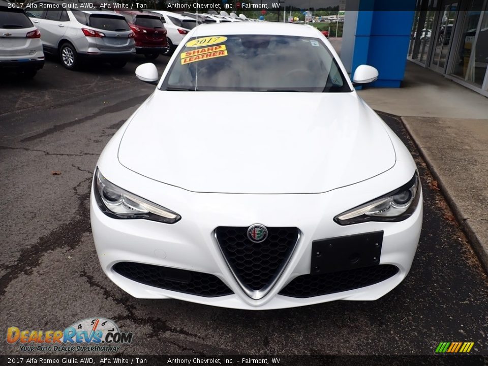 2017 Alfa Romeo Giulia AWD Alfa White / Tan Photo #8