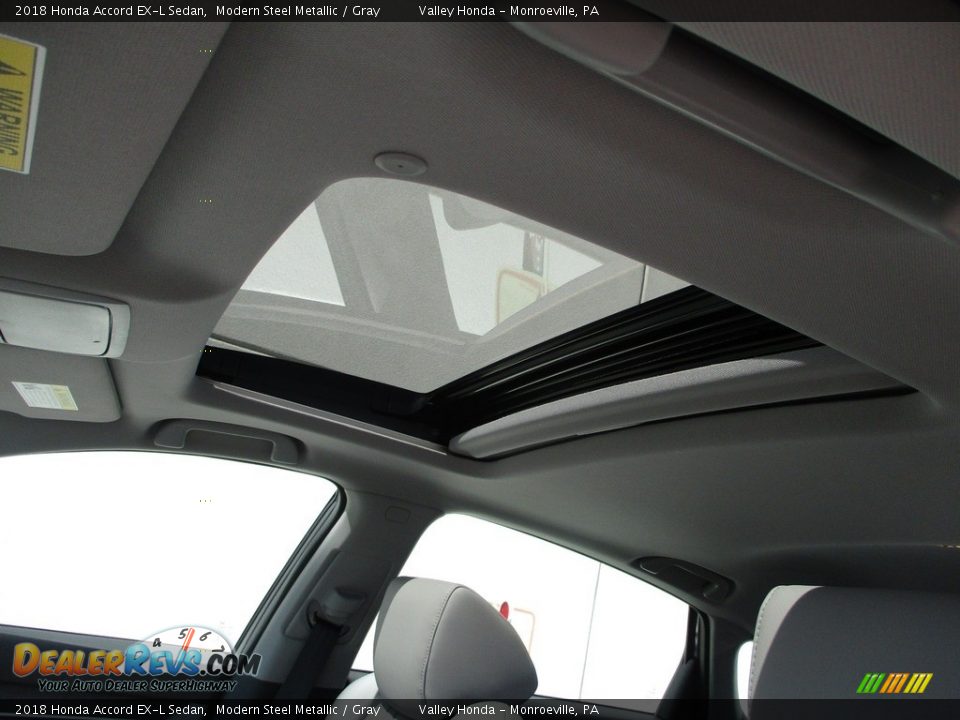 2018 Honda Accord EX-L Sedan Modern Steel Metallic / Gray Photo #11