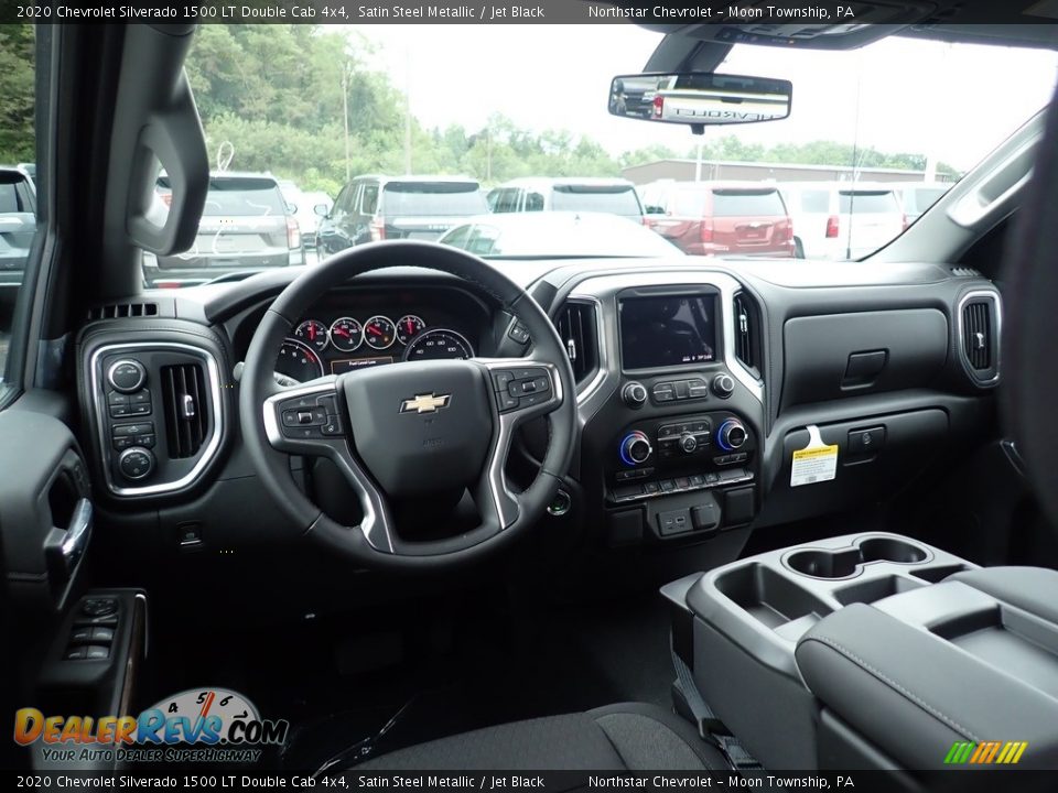 2020 Chevrolet Silverado 1500 LT Double Cab 4x4 Satin Steel Metallic / Jet Black Photo #13
