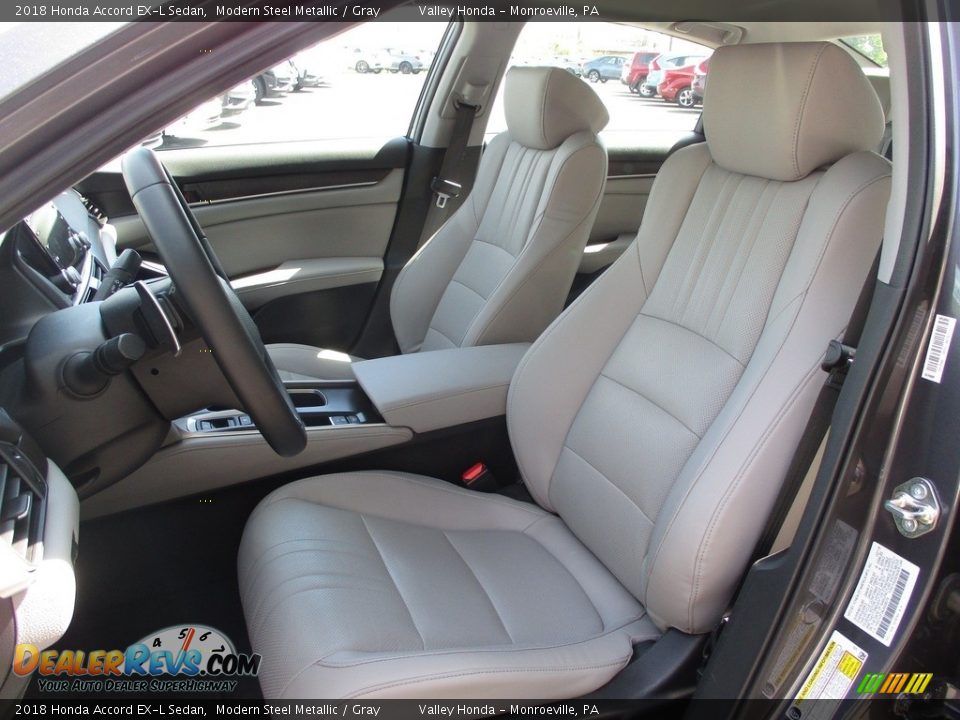 2018 Honda Accord EX-L Sedan Modern Steel Metallic / Gray Photo #12