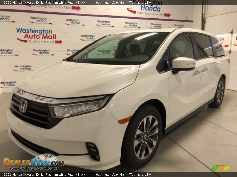 2021 Honda Odyssey EX-L Platinum White Pearl / Black Photo #1