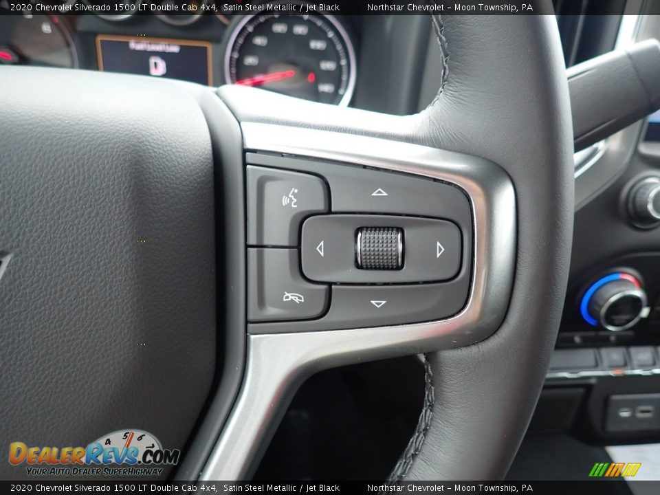 2020 Chevrolet Silverado 1500 LT Double Cab 4x4 Satin Steel Metallic / Jet Black Photo #19