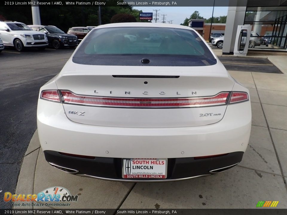 2019 Lincoln MKZ Reserve I AWD White Platinum / Ebony Photo #4