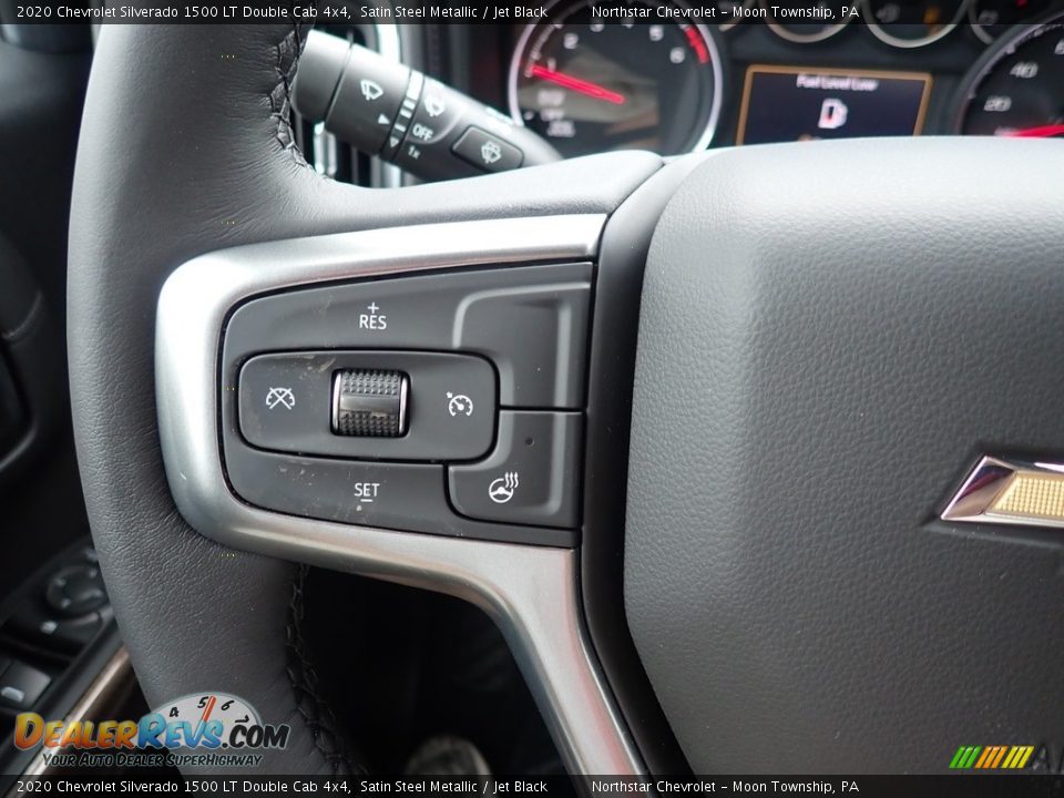 2020 Chevrolet Silverado 1500 LT Double Cab 4x4 Satin Steel Metallic / Jet Black Photo #20
