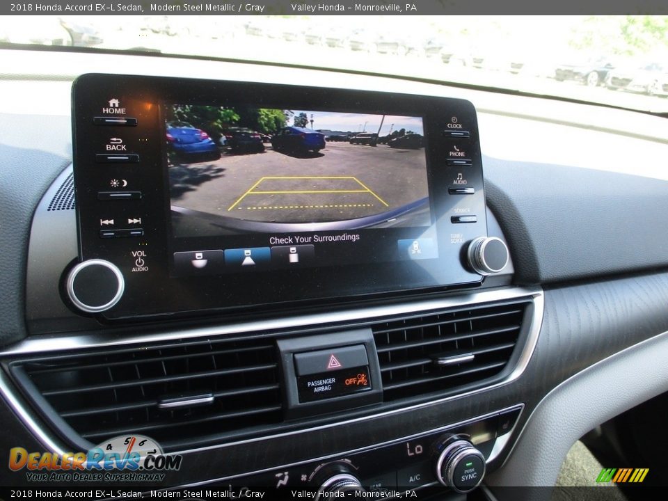 2018 Honda Accord EX-L Sedan Modern Steel Metallic / Gray Photo #15