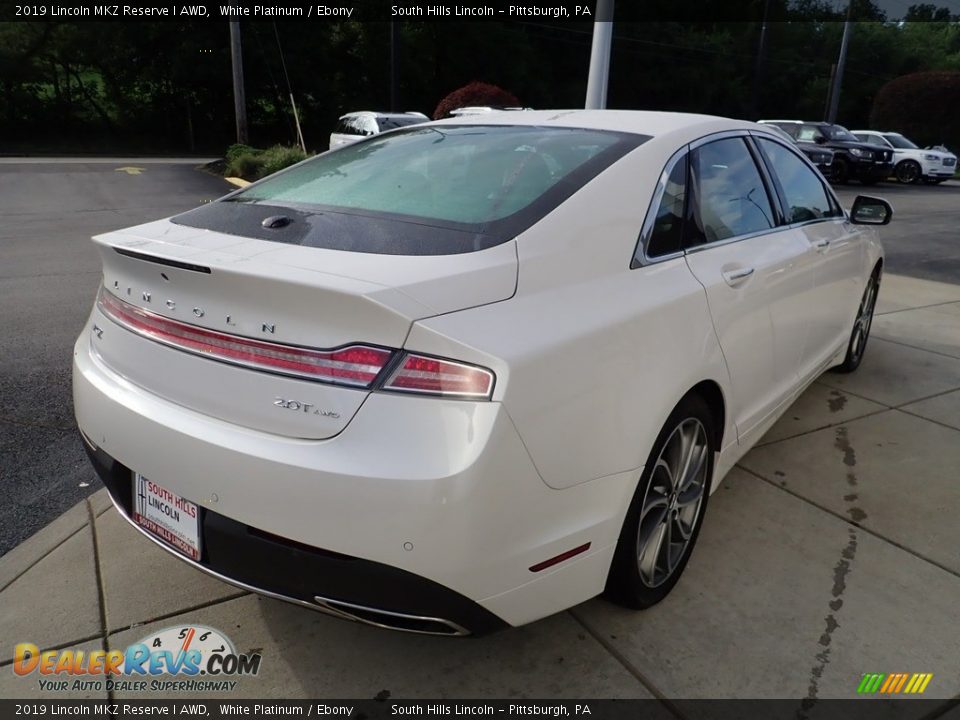 2019 Lincoln MKZ Reserve I AWD White Platinum / Ebony Photo #6