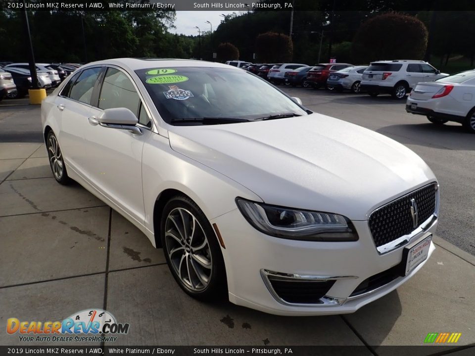 2019 Lincoln MKZ Reserve I AWD White Platinum / Ebony Photo #8