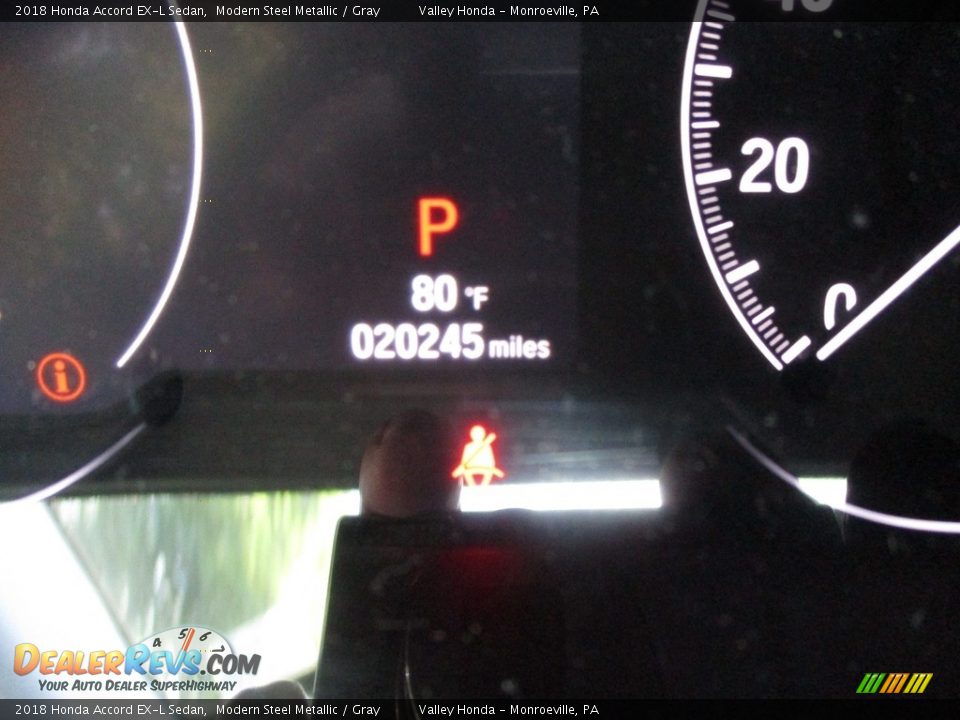 2018 Honda Accord EX-L Sedan Modern Steel Metallic / Gray Photo #20