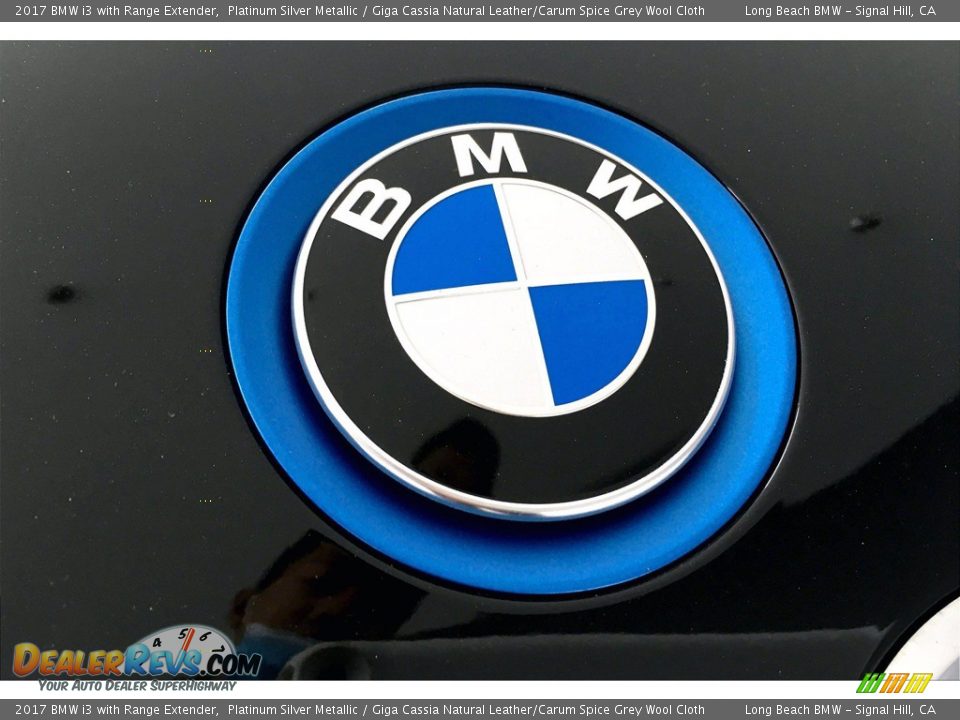 2017 BMW i3 with Range Extender Platinum Silver Metallic / Giga Cassia Natural Leather/Carum Spice Grey Wool Cloth Photo #31