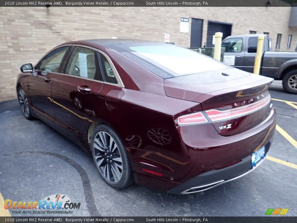 2018 Lincoln MKZ Reserve AWD Burgundy Velvet Metallic / Cappuccino Photo #2