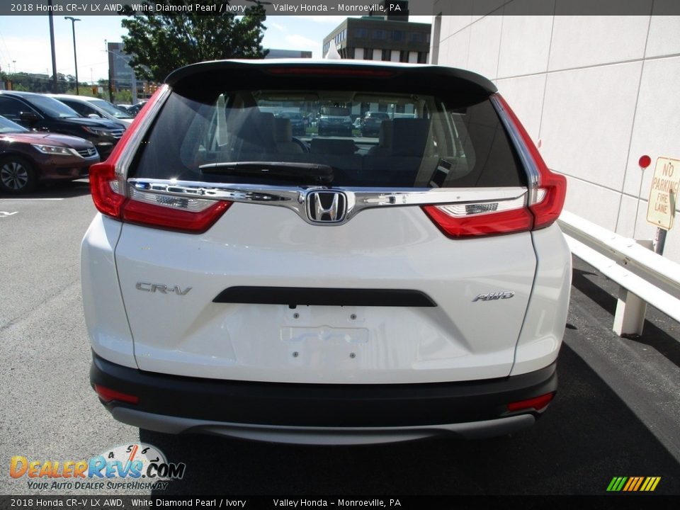 2018 Honda CR-V LX AWD White Diamond Pearl / Ivory Photo #4