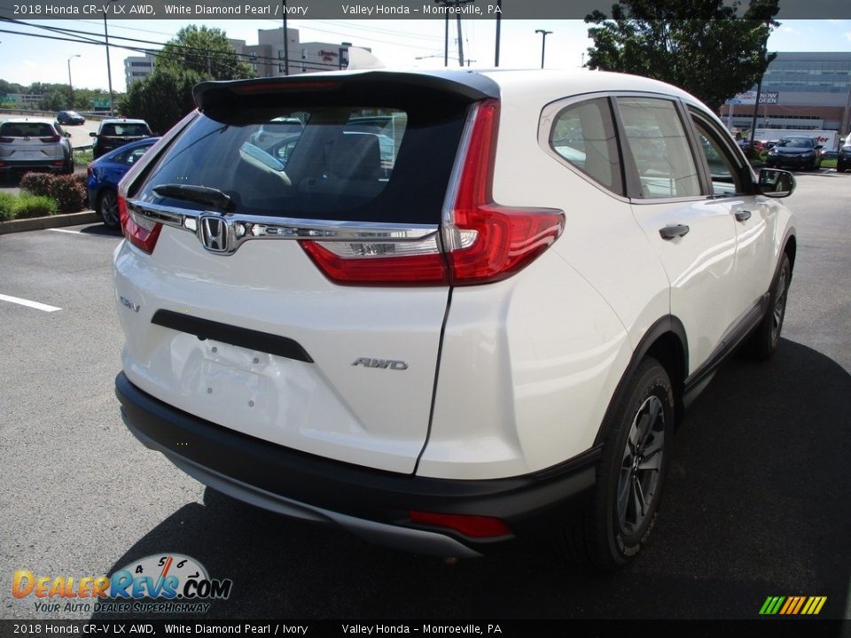 2018 Honda CR-V LX AWD White Diamond Pearl / Ivory Photo #5