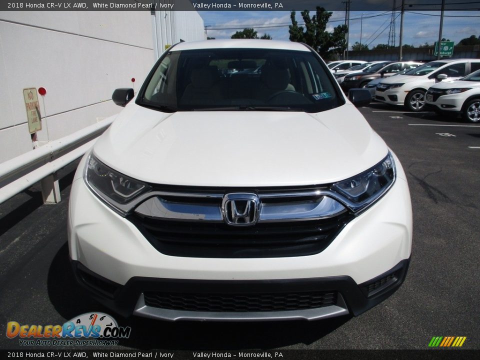 2018 Honda CR-V LX AWD White Diamond Pearl / Ivory Photo #8