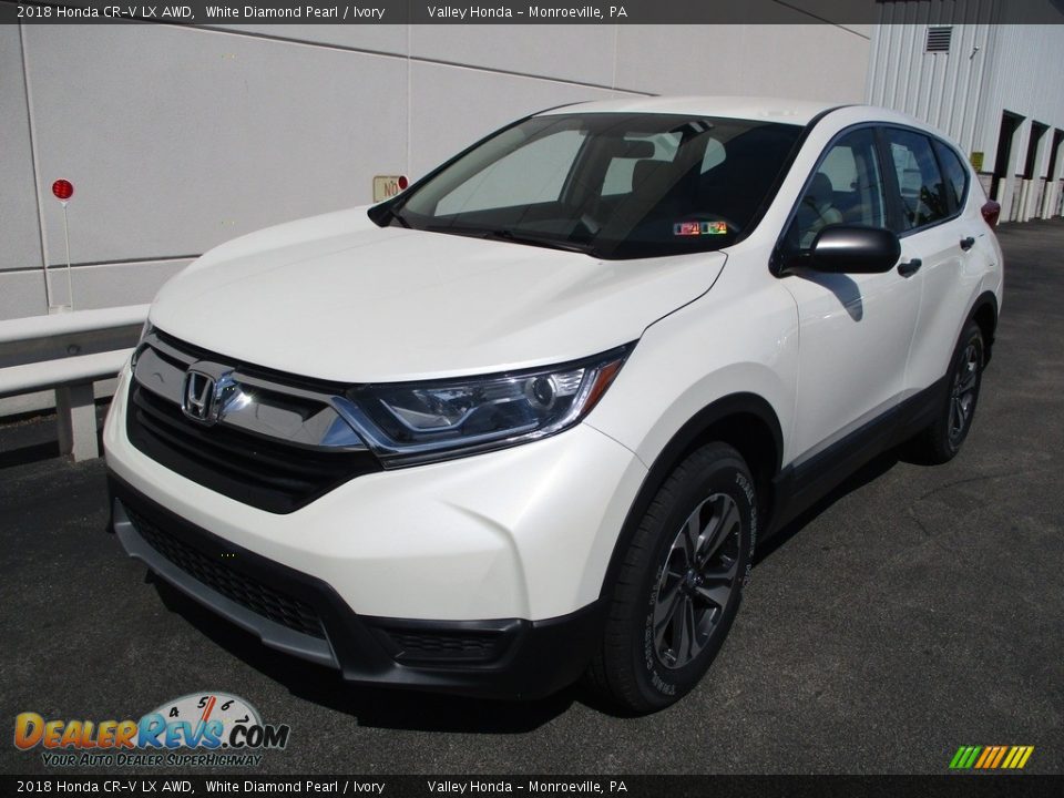 2018 Honda CR-V LX AWD White Diamond Pearl / Ivory Photo #9