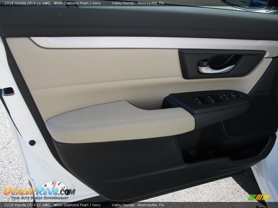 2018 Honda CR-V LX AWD White Diamond Pearl / Ivory Photo #10