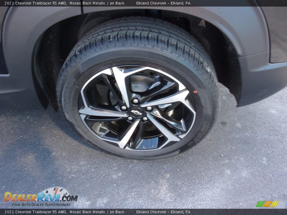 2021 Chevrolet Trailblazer RS AWD Mosaic Black Metallic / Jet Black Photo #11
