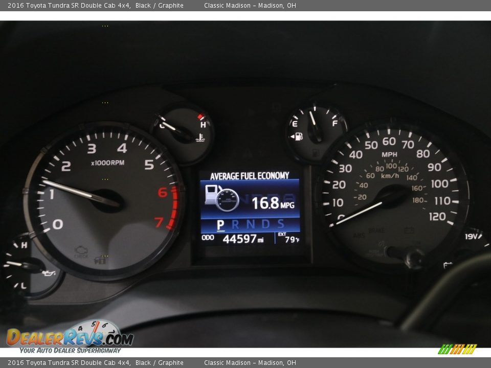 2016 Toyota Tundra SR Double Cab 4x4 Gauges Photo #7